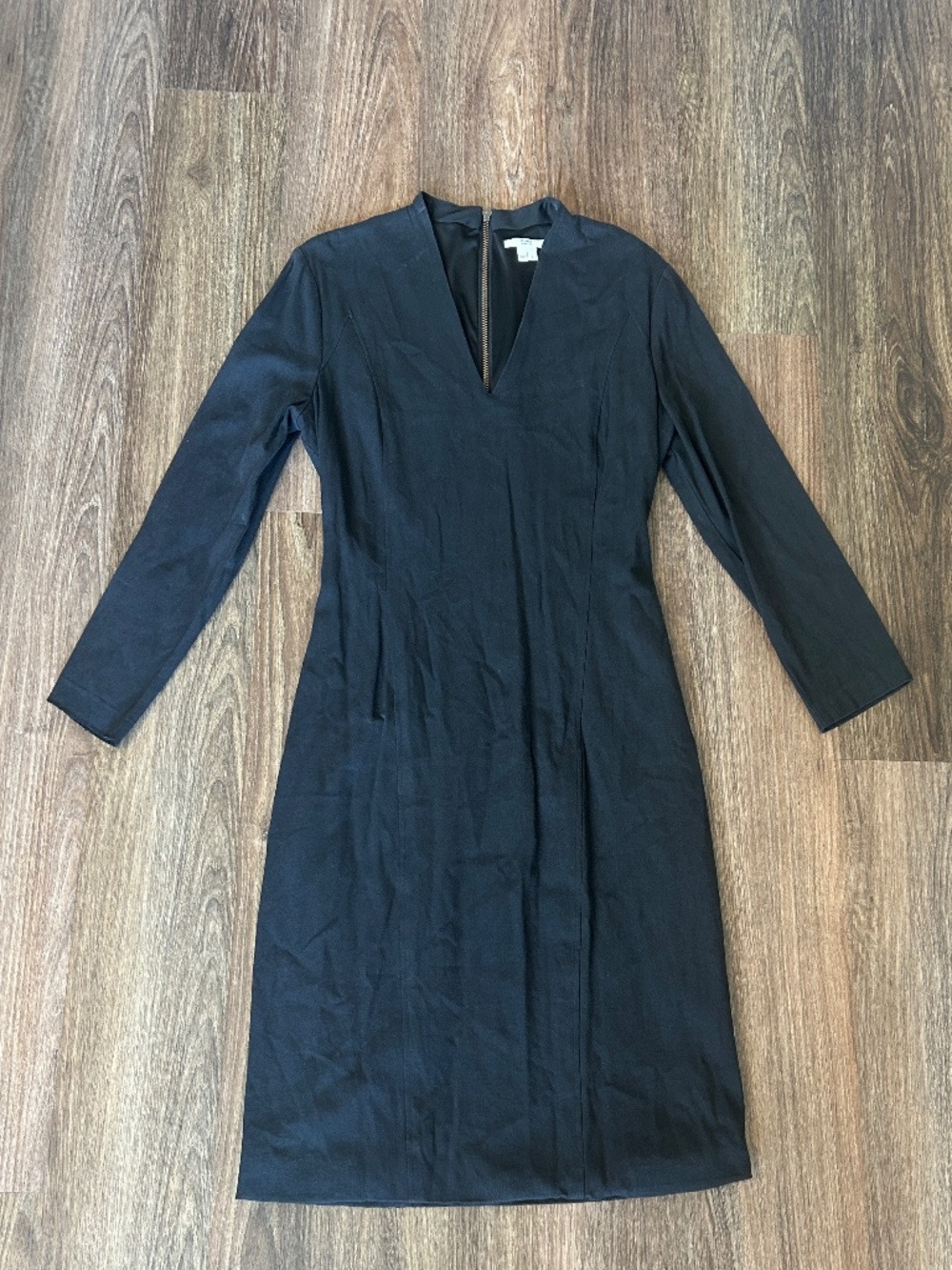 Helmut Lang Black V Neck Mini Dress Women’s L